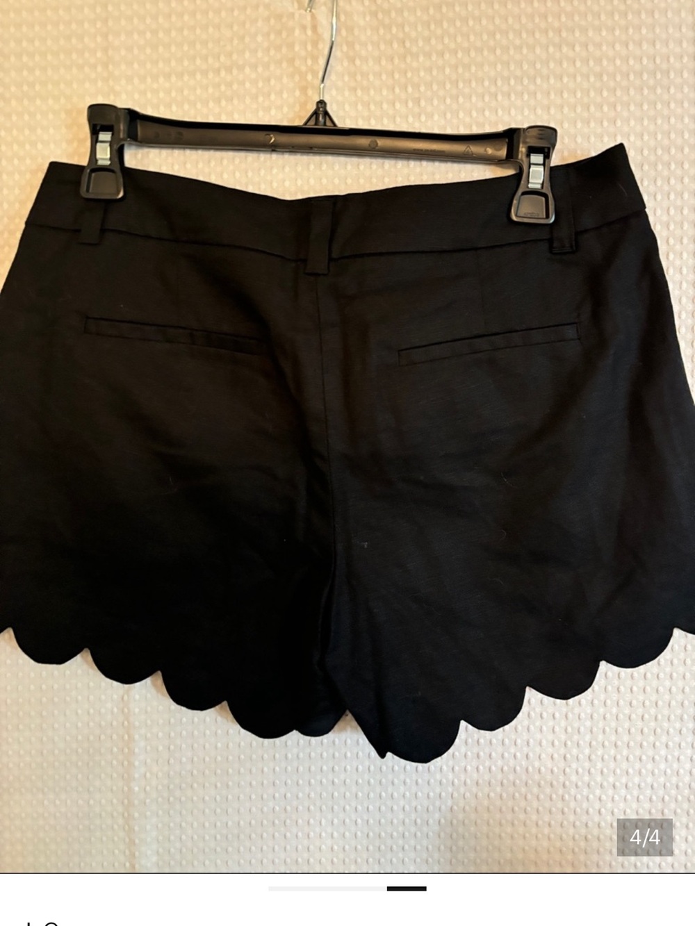 J. Crew Linen Scalloped Hem Shorts - Picture 3 of 3